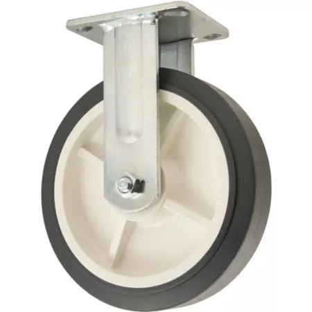 Waxman Titan Heavy Duty TPR Rubber Plate Caster 8 in Capacity 600 lb Capacity Casters