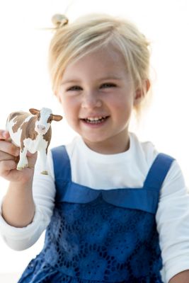 Image showing  Simmental Cow Toy Figurine