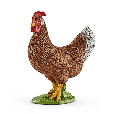 NEW * Schleich ROOSTER & HEN plastic toy farm pet BIRD animal Chicken 