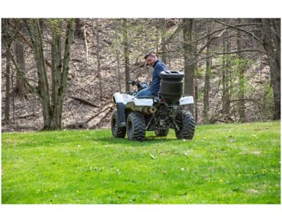 Image showing 7 th Buyers Products 15 Gallon All-Season Salt/Seed/Feed/Fertilizer ATV Spreader for Vertical Rack Mounts
