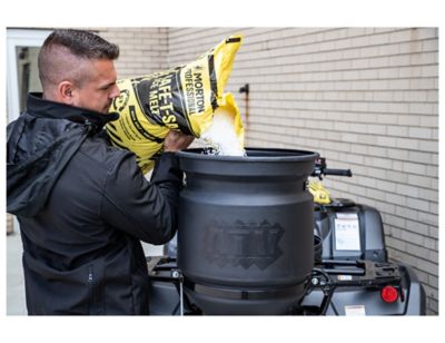 Image showing 8 th Buyers Products 15 Gallon All-Season Salt/Seed/Feed/Fertilizer ATV Spreader for Vertical Rack Mounts