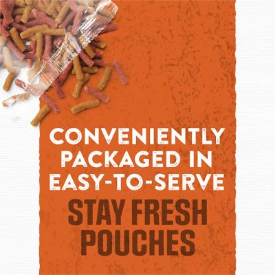 Image showing 5 th Purina Moist & Meaty Adult Burger with Cheddar Cheese Formula Dry Soft Dog Food Pouches