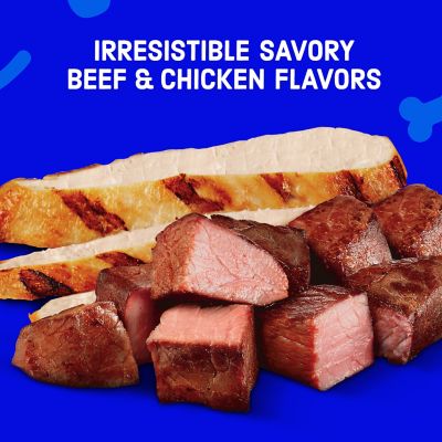 Image showing 7 th Kibbles 'n Bits Mini Bites Small Breed Adult Savory Beef and Chicken Recipes Dry Dog Food