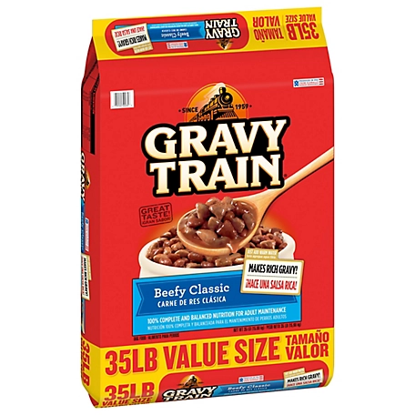 Gravy Train Beefy Classic Adult Beef Formula Dry Dog Food