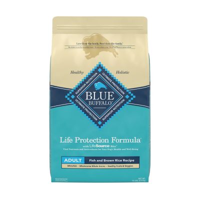 Blue Buffalo Life Protection Formula Natural Adult Dry Dog Food, Fish and Brown Rice