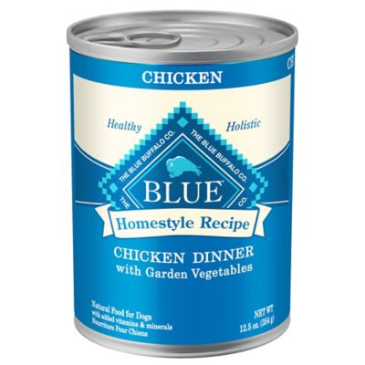 Blue Buffalo Homestyle Adult All-Natural Chicken Pate Wet Dog Food, 12.5 oz. Can