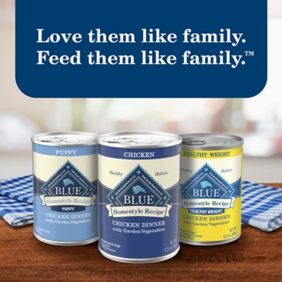 Image showing 8 th Blue Buffalo Homestyle Adult Chicken Dinner with Garden Vegetables Recipe Wet Dog Food, 12.5 oz.