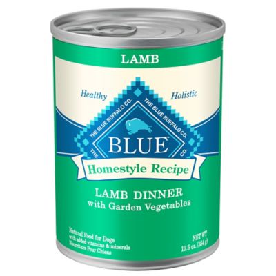 Blue Buffalo Homestyle Recipe Natural Adult Wet Dog Food, Lamb 12.5 oz. Can