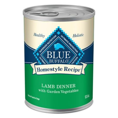 Blue Buffalo Homestyle Adult Natural Ingredients Lamb Dinner with Garden Vegetables Recipe Wet Dog Food, 12.5 oz.