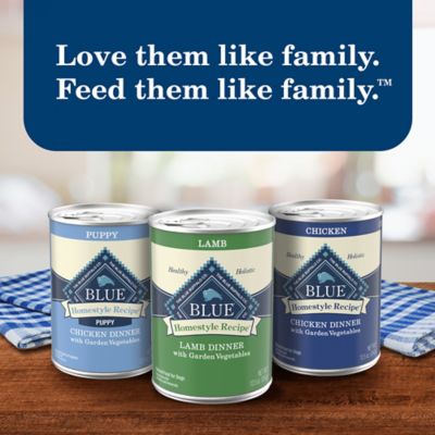 Image showing 7 th Blue Buffalo Homestyle Adult Lamb Dinner with Garden Vegetables Wet Dog Food, 12.5 oz.