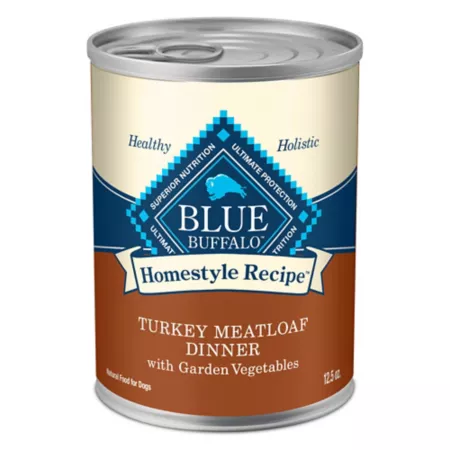 Blue Buffalo Homestyle Natural Ingredients for Adults Turkey Dinner Garden Vegetable Recipe Wet Dog Food 12.5 oz. Wet Dog Food