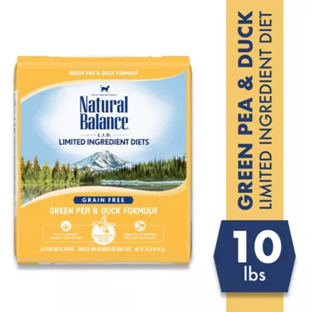 Natural Balance Grain-Free Indoor/Outdoor Adult Dry Cat Food with Limited Ingredients Pea and Duck Recipe 10 lb Bag Dry Cat Food