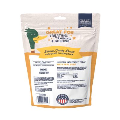 Image showing  L.I.T. Limited Ingredient Treats Potato and Duck Dog Treats, Small Breed, 8 oz.