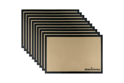 Image showing  10 Domestic 8 in. x 12 in. Silicone Non-Stick Solid Mats