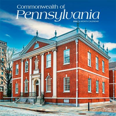 Browntrout Publishers 2026 Commonwealth of Pennsylvania (Pennsylvania Places) Square Flap Calendar, 12 in. x 12 in.