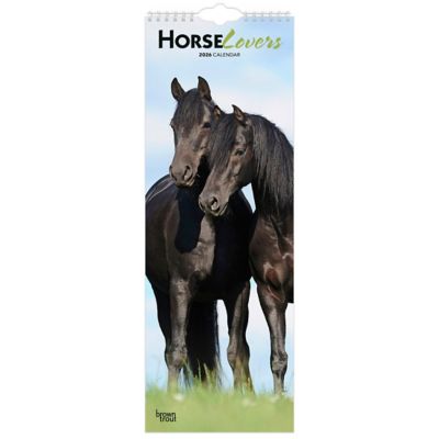 Browntrout Publishers 2026 Horse Lovers Slimline Calendar, 5.7 in. x 16.5 in.