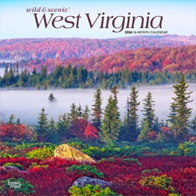 Browntrout Publishers 2026 West Virginia Wild & Scenic Square Flap Calendar, 12 in. x 12 in.