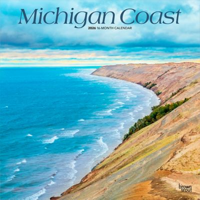 Browntrout Publishers 2026 Michigan Coast Square Flap Calendar, 12 in. x 12 in.