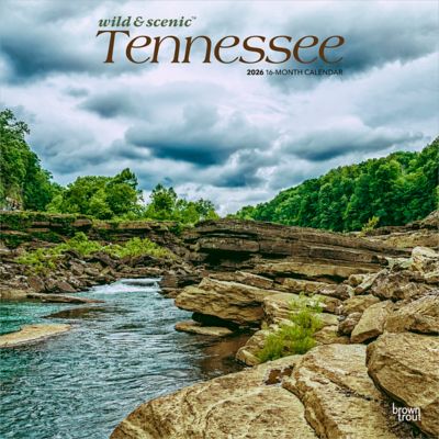 Browntrout Publishers 2026 Tennessee Wild & Scenic Square Flap Calendar, 12 in. x 12 in.