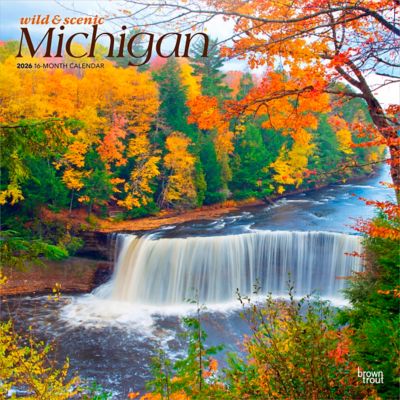 Browntrout Publishers 2026 Michigan Wild & Scenic Square Flap Calendar, 12 in. x 12 in.