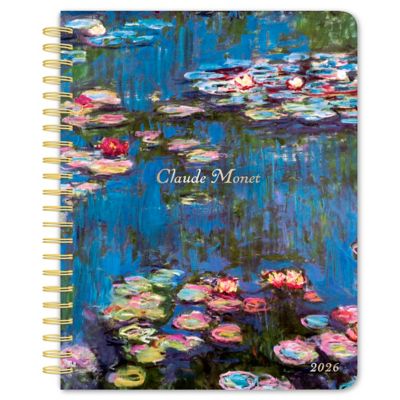 Browntrout Publishers 2026 Monet, Claude Desk Planner FOIL Calendar, 6 in. x 7.75 in.