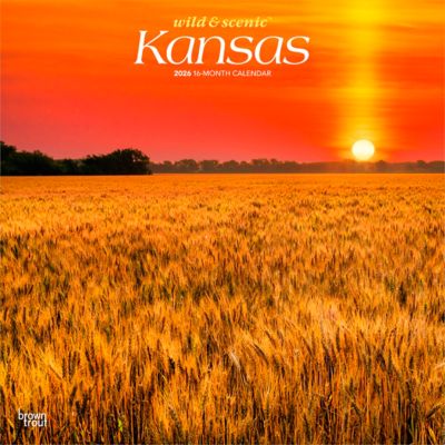 Browntrout Publishers 2026 Kansas Wild & Scenic Square Flap Calendar, 12 in. x 12 in.
