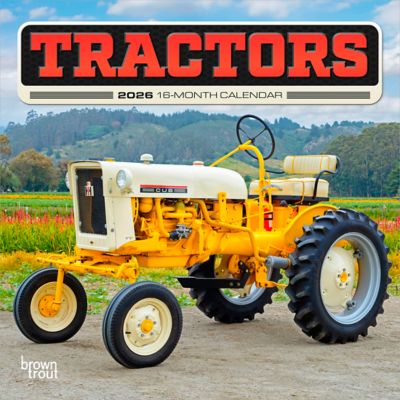 Browntrout Publishers 2026 Tractors Mini Calendar, 7 in. x 7 in.