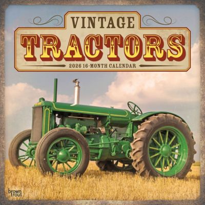 Browntrout Publishers 2026 Vintage Tractors Square Flap Calendar