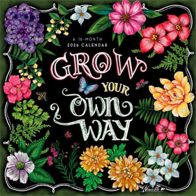 Browntrout Publishers 2026 You Can Grow Your Own Way Mini Hopper Calendar, 7 in. x 7 in.