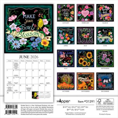 Image showing  2026 You Can Grow Your Own Way Mini Hopper Calendar, 7 in. x 7 in.