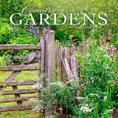 Browntrout Publishers 2026 Country Gardens Square Flap Calendar, 12 in. x 12 in.