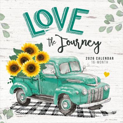 Browntrout Publishers 2026 Love the Journey Square Flap Hopper Calendar, 12 in. x 12 in.