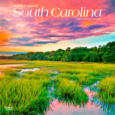 Browntrout Publishers 2026 South Carolina Wild & Scenic Square Flap Calendar, 12 in. x 12 in.