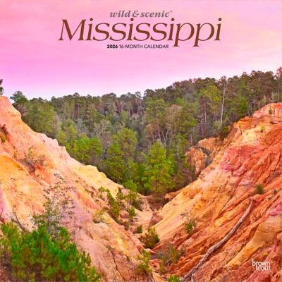 Browntrout Publishers 2026 Mississippi Wild & Scenic Square Flap Calendar, 12 in. x 12 in.