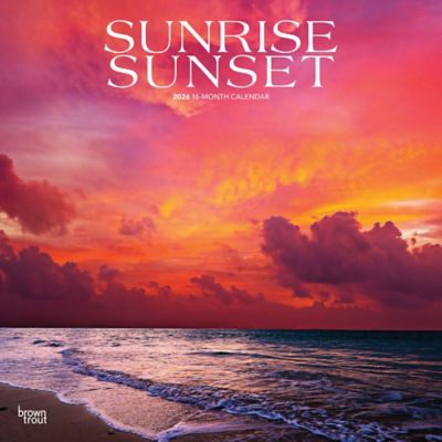 Browntrout Publishers 2026 Sunrise Sunset Square Flap Calendar