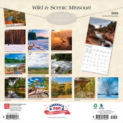 Image showing  2026 Missouri Wild & Scenic Square Flap Calendar, 12 in. x 12 in.