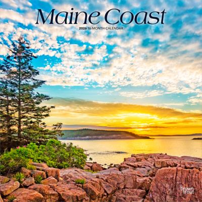 Browntrout Publishers 2026 Maine Coast Square Flap Calendar, 12 in. x 12 in.