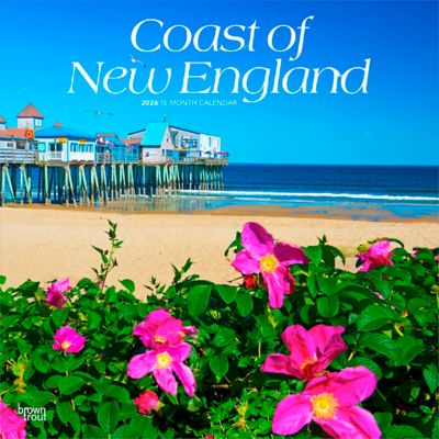 Browntrout Publishers 2026 Coast of New England Square Flap Calendar, 12 in. x 12 in.