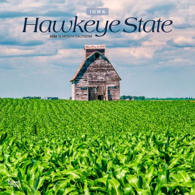 Browntrout Publishers 2026 Hawkeye State (Iowa Places) Square Flap Calendar, 12 in. x 12 in.