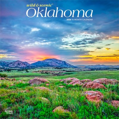 Browntrout Publishers 2026 Oklahoma Wild & Scenic Square Flap Calendar, 12 in. x 12 in.