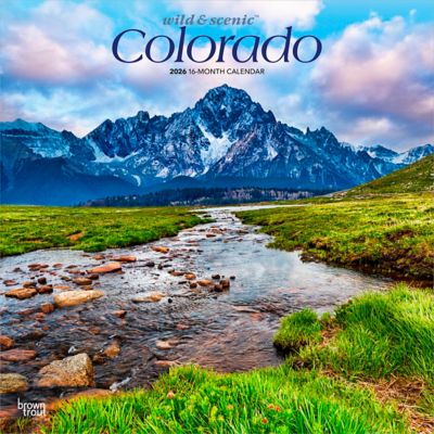 Browntrout Publishers 2026 Colorado Wild & Scenic Square Flap Calendar, 12 in. x 12 in.