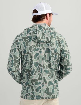 Image showing  Leeward Lightweight Fleece KC Printed Hoodie