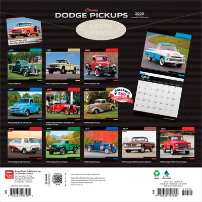 Image showing  Classic Dodge Pickups 2026 Square Flap FOIL