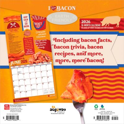 Image showing  I Love Bacon 2026 Square Flap