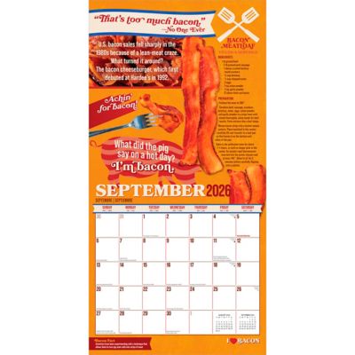 Image showing  I Love Bacon 2026 Square Flap