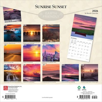 Image showing  Sunrise Sunset 2026 Square Flap