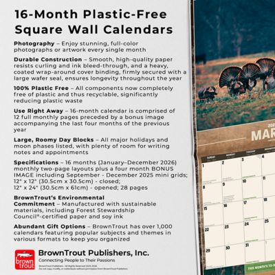 Image showing 5 th Browntrout Publishers Mossy Oak Gamekeeper 2026 Square Flap