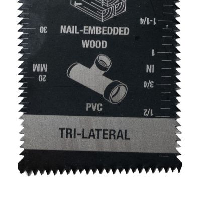 Image showing  Bi-Metal Oscillating Tri-Lateral Flush & Plunge Cut Saw Blade, 1-1/4 in.