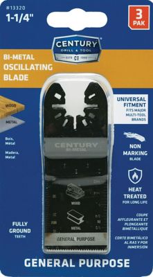 Image showing  Bi-Metal Oscillating Flush & Plunge Cut Saw Blade, 1-1/4 in., 3 pc.