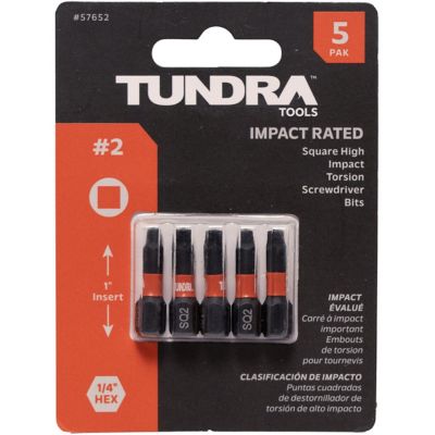 Image showing  Impact Screwdriving Square Bits; #2; 1 in. Insert